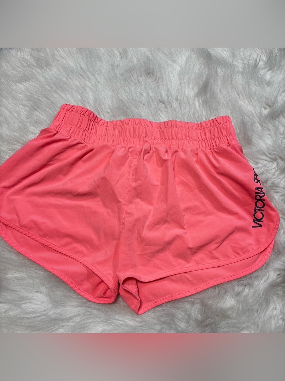 Victoria Sport Coral Women’s Elastic High-Waist Shorts size Small